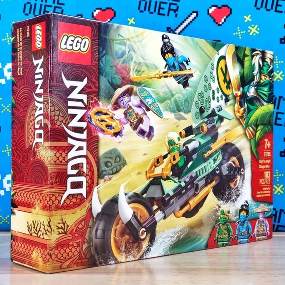 Lego Ninjago LLOYD’S JUNGLE CHOPPER BIKE [ 71745 ] Building Toy ( 183 Pieces ) - Picture 2 of 10